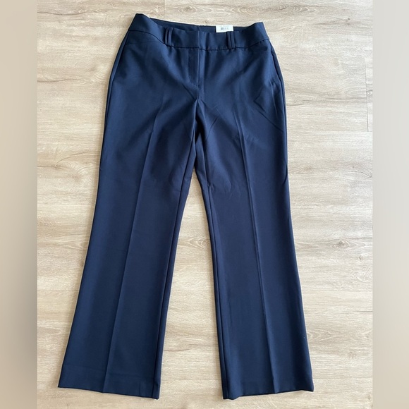 ALFANI Tummy Control Dress Pants Size 6 Trousers Navy Blue Career Work NWT - Picture 1 of 6